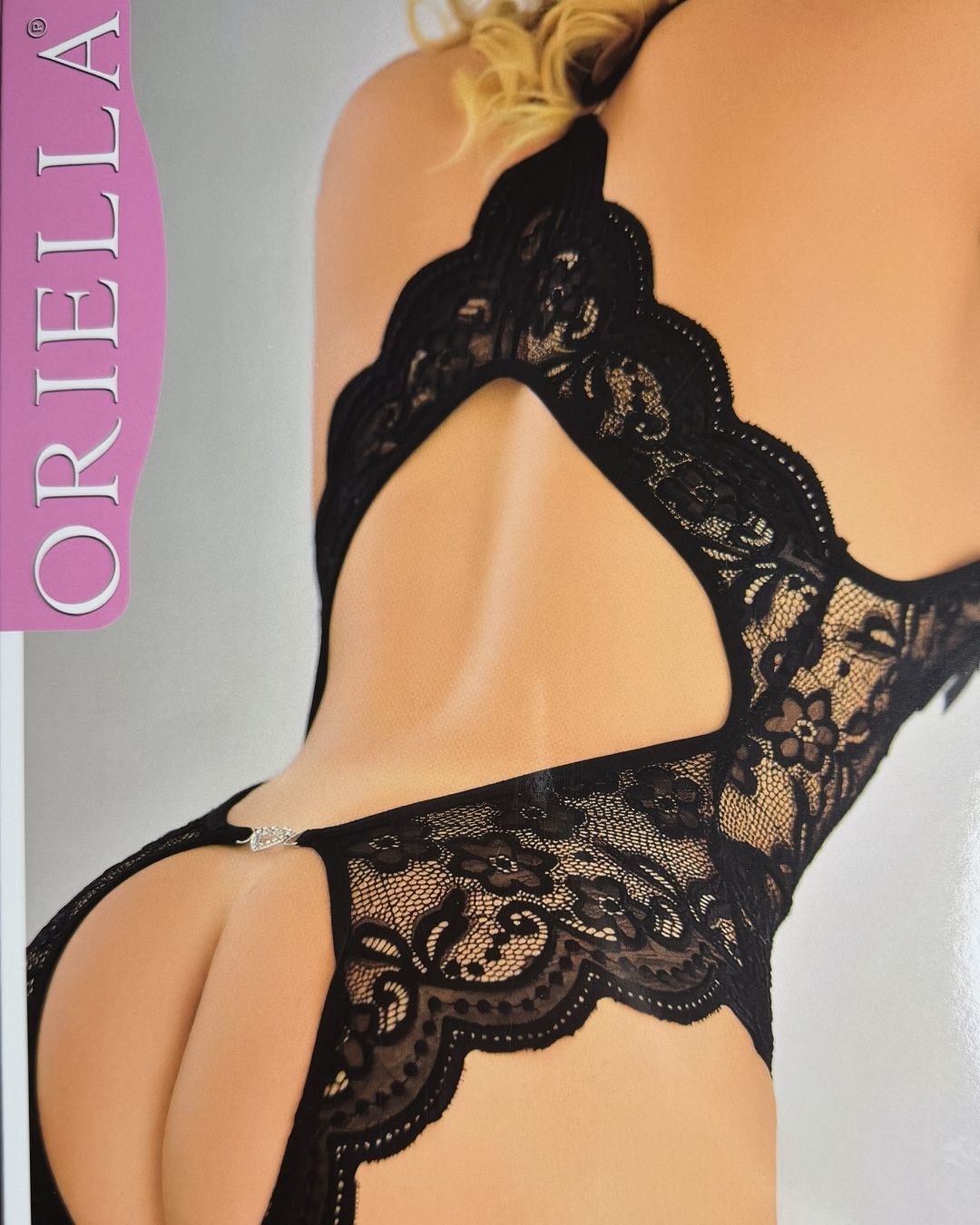 Oriella Siyah Fantezi Takım - Bodysuit 