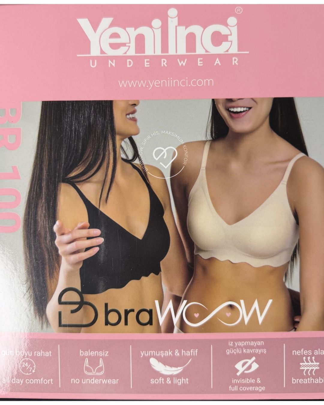 BraWoow Lazer Kesim Ekru Sütyen 